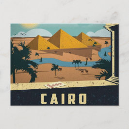 Postal cairo Antiguo Egipto Pirámides Viajes Retro Vintag