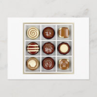 Caja con bombones de chocolate