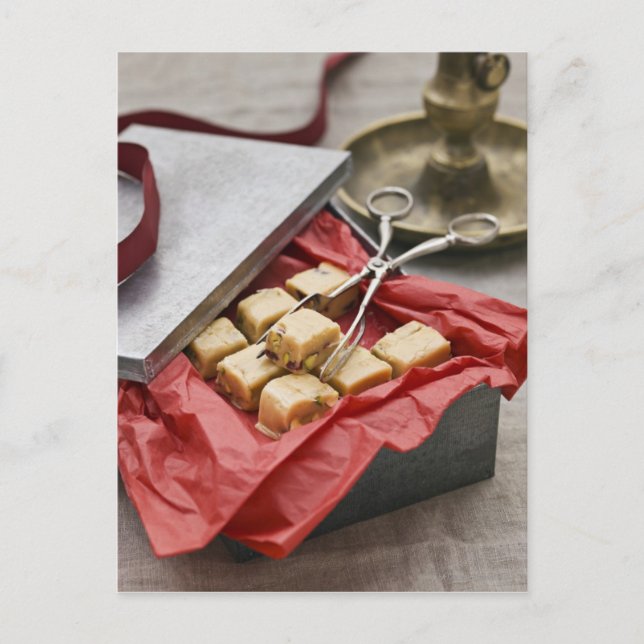 Postal Caja de caramelos (Anverso)