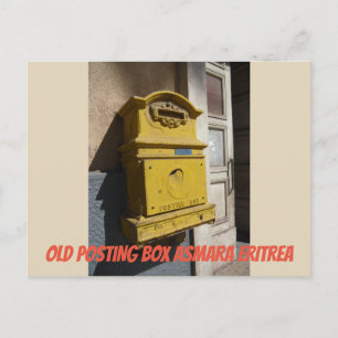 Postal Caja de correos antigua Asmara Eritrea