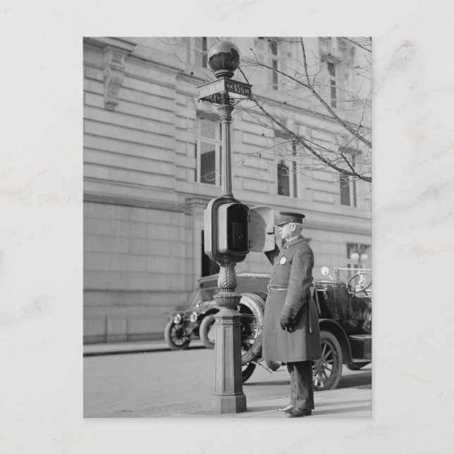 Postal Caja de llamadas de la policía (Anverso)