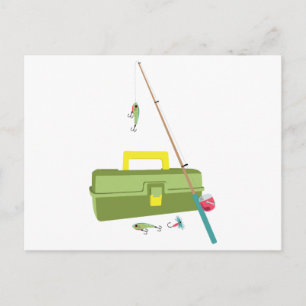 Postal Caja de pescado y caballa