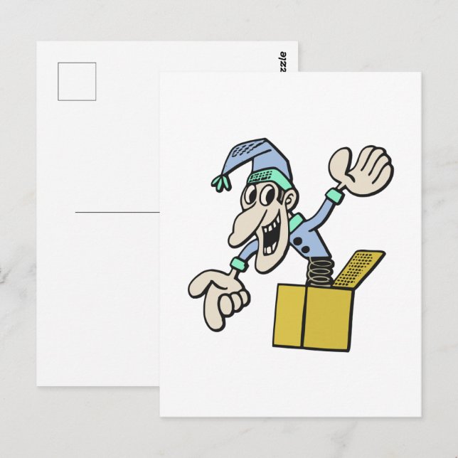 Postal Caja de sorpresa (Anverso / Reverso)