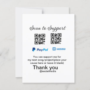 Postal Caja virtual de ayuda a través de código q donació