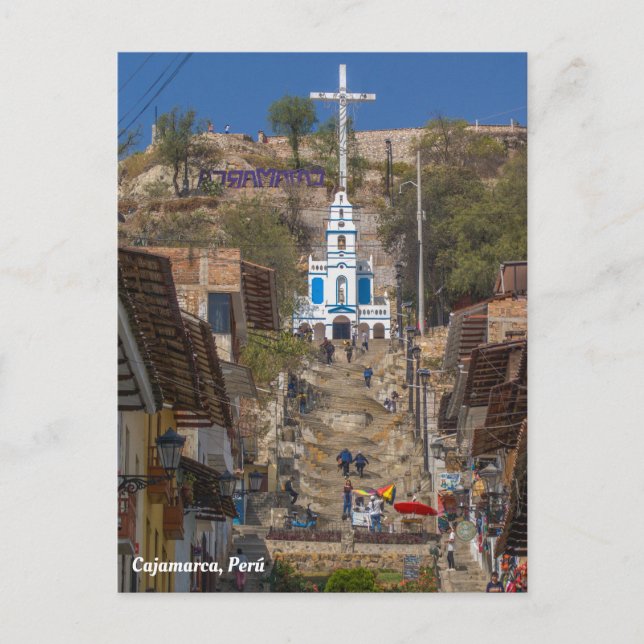 Postal Cajamarca, Perú Cerro Santa Apolonia (Anverso)