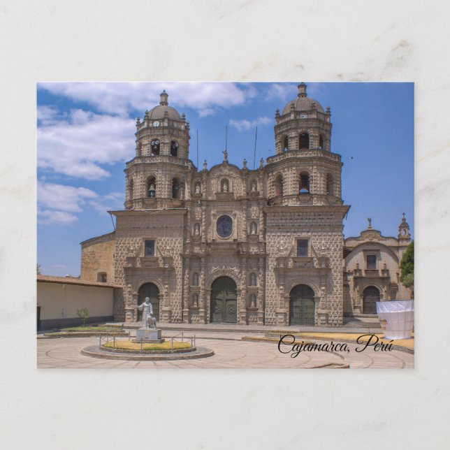 Postal Cajamarca, Perú, Iglesia San Francisco (Anverso)