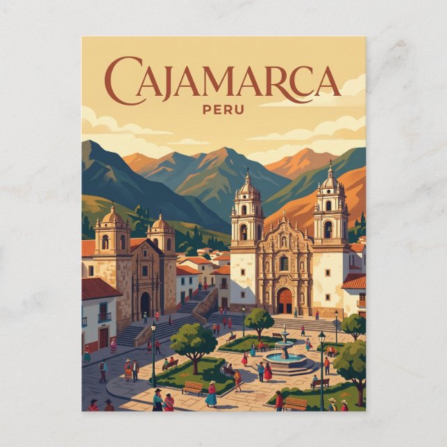 Postal Cajamarca, Perú Perú (Anverso)