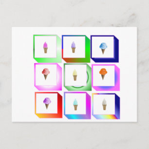 Postal cajas de hielo