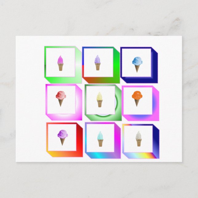 Postal cajas de hielo (Anverso)