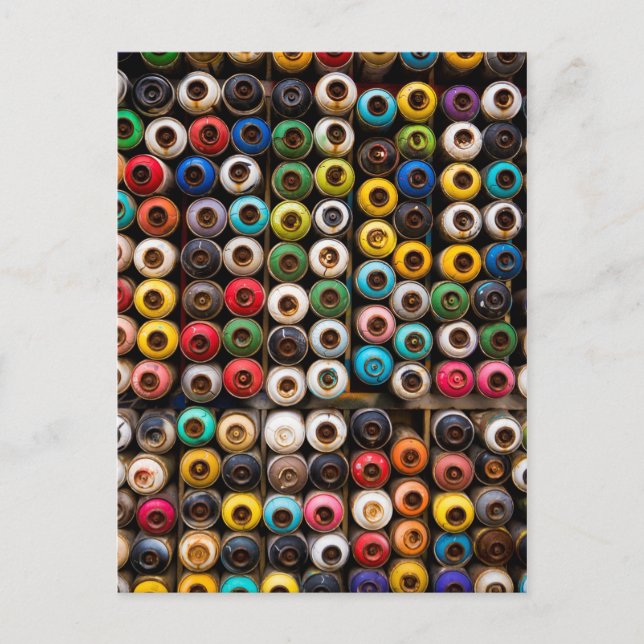 Postal Cajas de pintura para pulverización (Anverso)