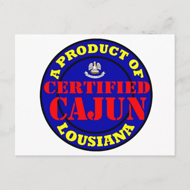 POSTAL CAJUN CERTIFICADO (Anverso)