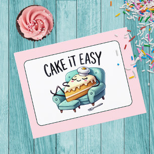 Postal Cake it Easy Relax Card