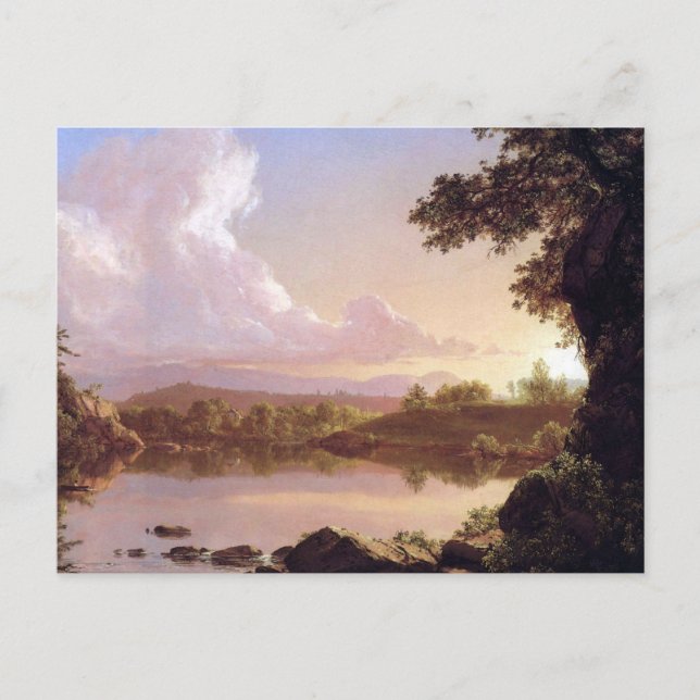 Postal Cala de Catskill por la iglesia de Frederick Edwin (Anverso)