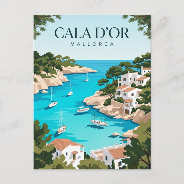 Postal Cala d'Or España (Anverso)
