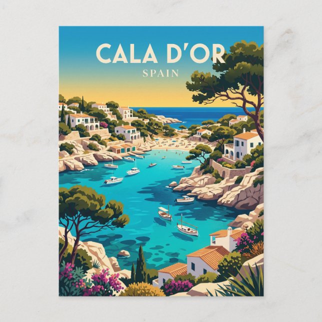 Postal Cala d'Or España (Anverso)