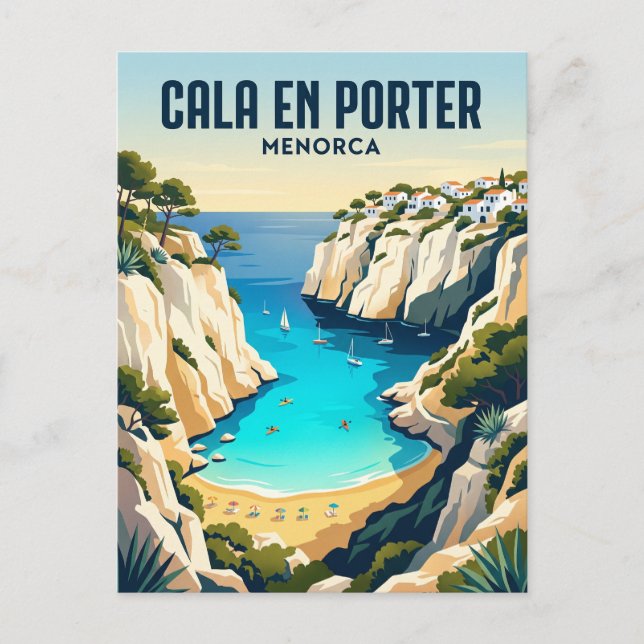 Postal Cala en Porter España (Anverso)