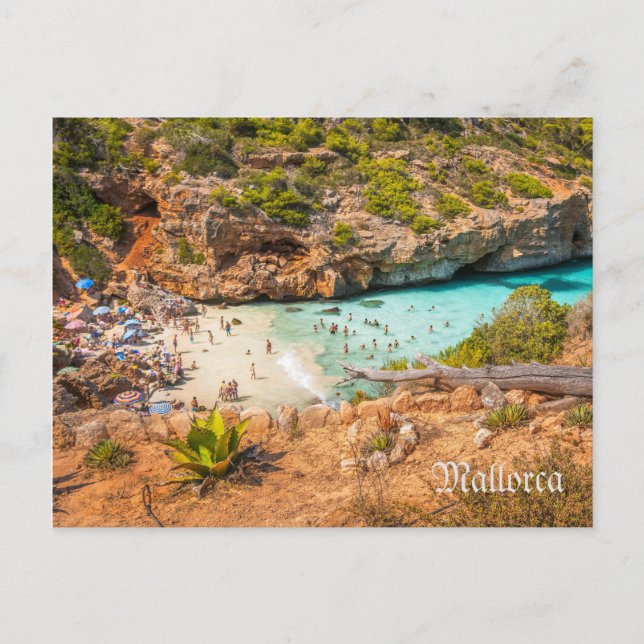 postal Cala Llombards en la isla de Mallorca (Anverso)