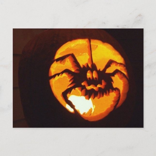 Postal Calabaza araña (Anverso)