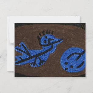 Postal Calabaza Blue Bird - Paul Klee 1939