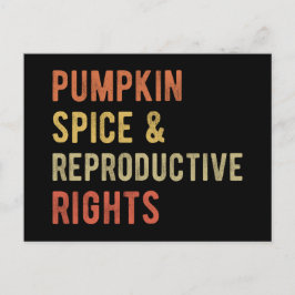 Postal Calabaza con Especias y Derechos Reproductivos I