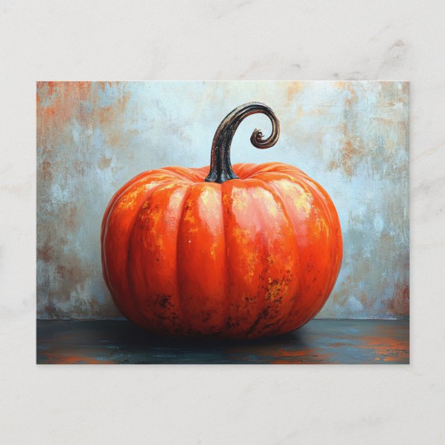 Postal Calabaza con estropajo curvo (Anverso)