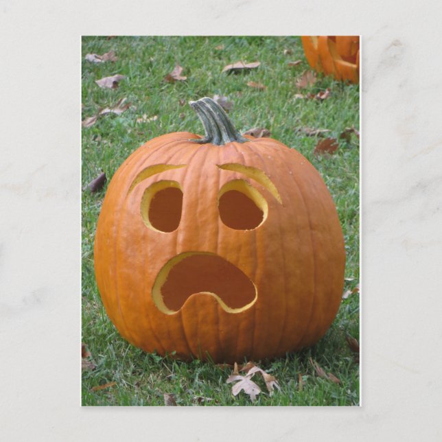 Postal Calabaza conmocionada (Anverso)
