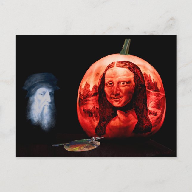 Postal Calabaza DaVinci (Anverso)