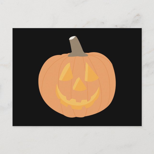 Postal Calabaza de Halloween (Anverso)