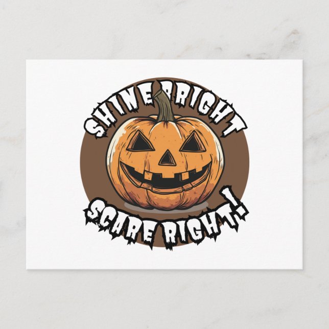 Postal Calabaza de Halloween (Anverso)
