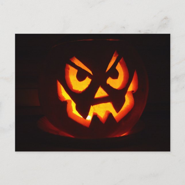 Postal Calabaza de Halloween (Anverso)