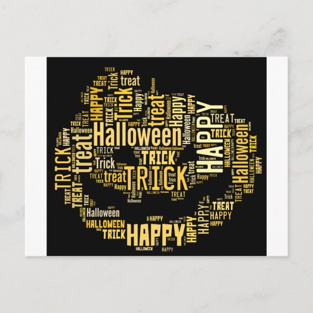 Postal Calabaza de Halloween (Anverso)