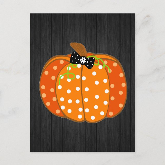 Postal Calabaza de Halloween (Anverso)
