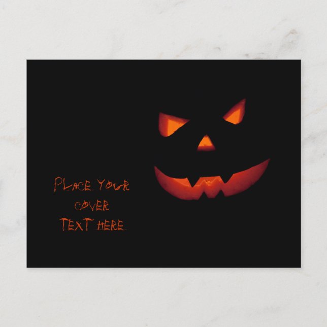 Postal Calabaza de Halloween 001 (Anverso)