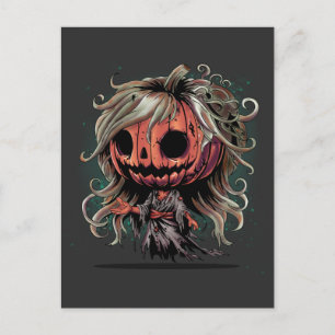 Postal Calabaza de Halloween Ghoul