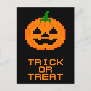 POSTAL CALABAZA DE HALLOWEEN - TRUCO O TRATO