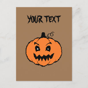 Postal Calabaza de Horror de Halloween