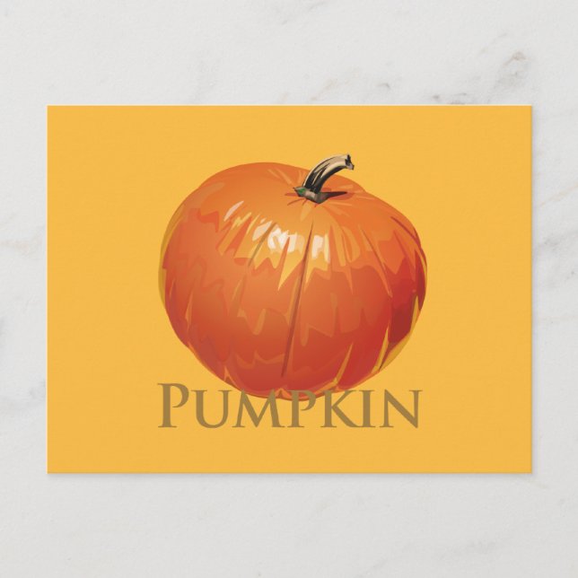 Postal Calabaza de otoño (Anverso)