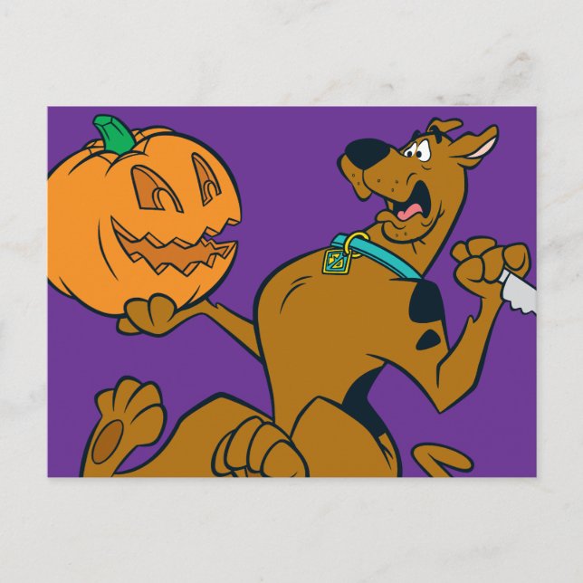 Postal Calabaza escultórica Scooby-Doo (Anverso)