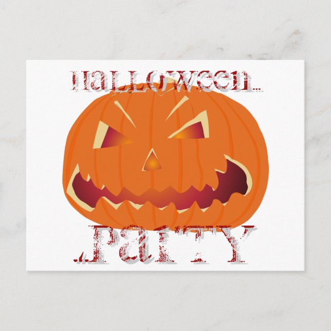 Postal Calabaza para Halloween 5 (Anverso)