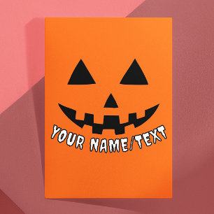 Postal Calabaza Personalizada de Halloween con tu Nombre