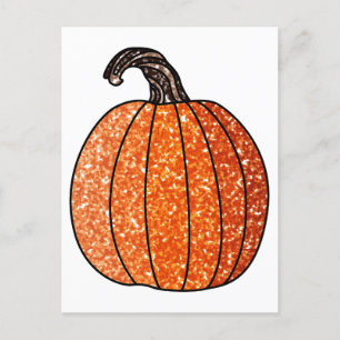 Postal Calabaza purpurina