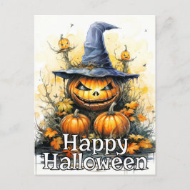 Postal Calabaza Super Nefarie Feliz Halloween