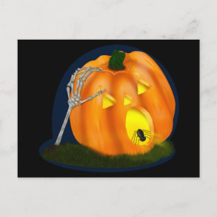 Postal Calabaza tímida y silenciosa