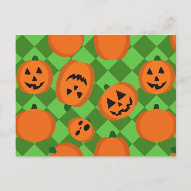 Postal Calabazas de Halloween (Anverso)