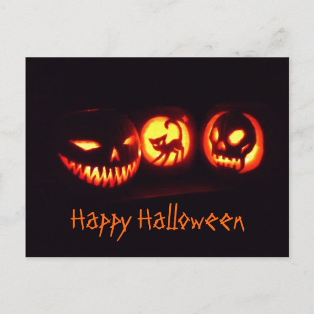 Postal Calabazas de Halloween (Anverso)