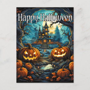 Postal Calabazas de Halloween súper Nefarias