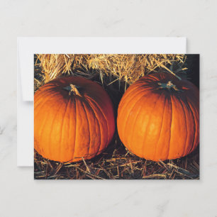 Postal Calabazas dobles vintage