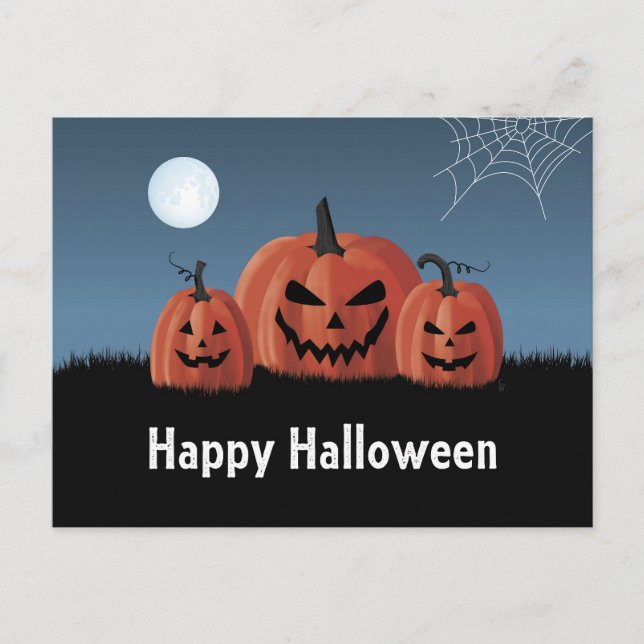 Postal Calabazas Halloween (Anverso)