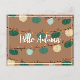 Postal Calabazas y luces