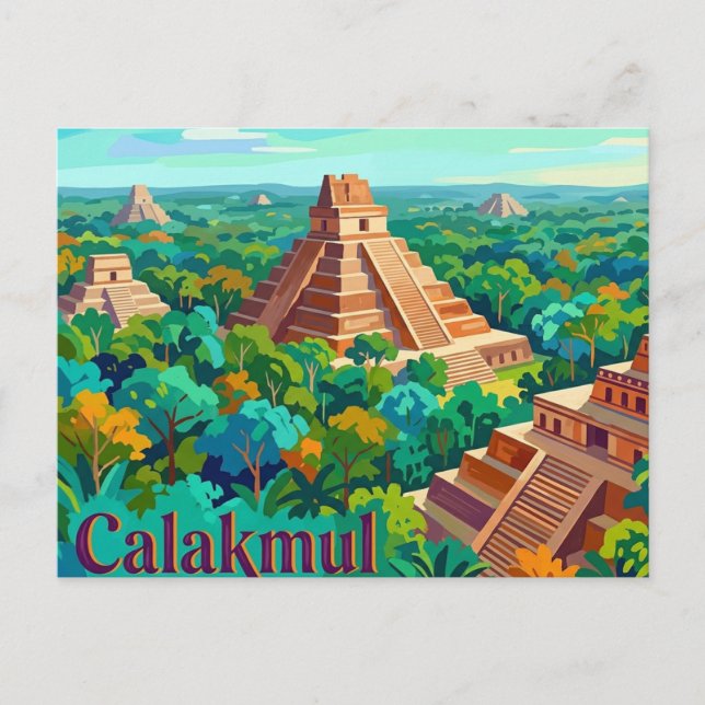 Postal Calakmul México (Anverso)